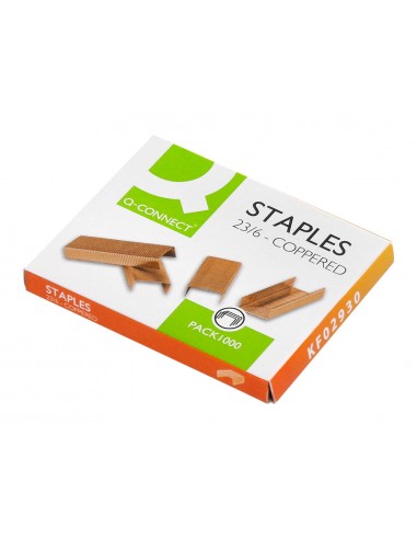 Grapas q-connect nº 23/6 cobreadas...
