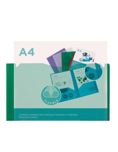 Carpeta liderpapel dossier dos bolsas...