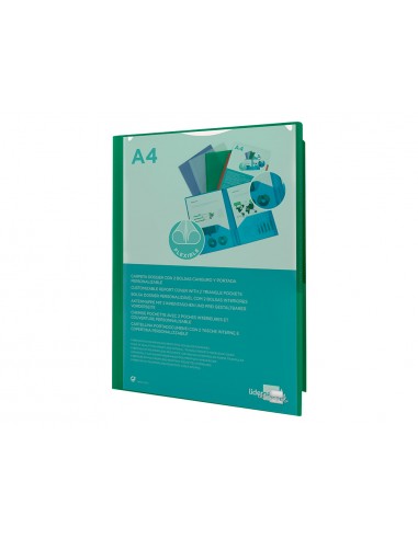 Carpeta liderpapel dossier dos bolsas...