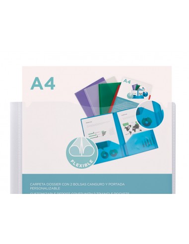 Carpeta liderpapel dossier dos bolsas...