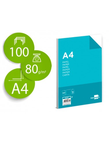 Papel liderpapel a4 80g/m2 liso...
