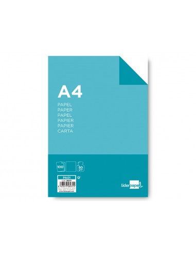Papel liderpapel a4 80g/m2 liso...