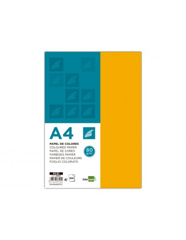 Papel color liderpapel a4 80gr...