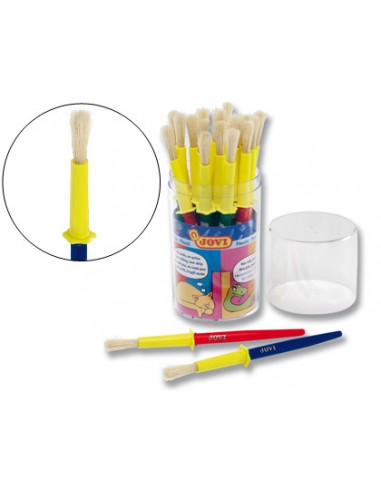 Pinceles escolares jovi mediano bote...