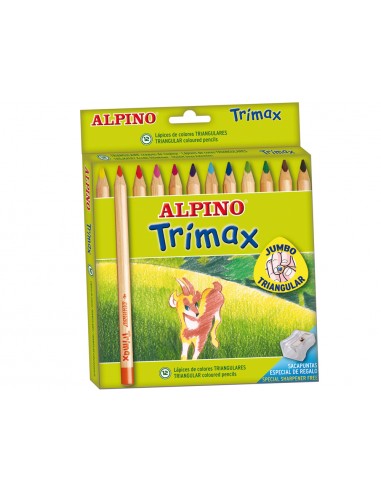 Lapices de colores alpino trimax caja...