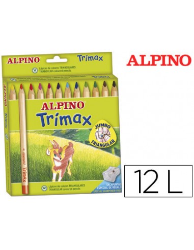 Lapices de colores alpino trimax caja...