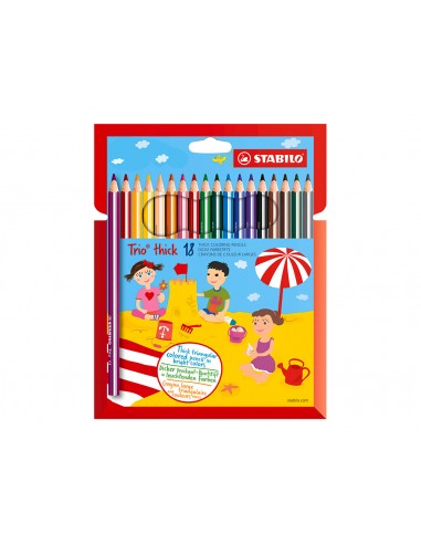 Lapices de colores stabilo trio caja...