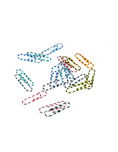 Clips colores rayados q-connect 28 mm...