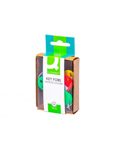 Llavero portaetiquetas q-connect caja...