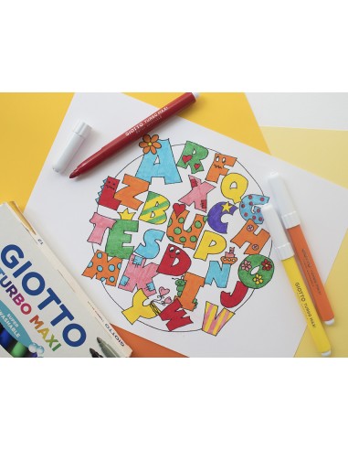 Rotulador giotto turbo maxi caja de...