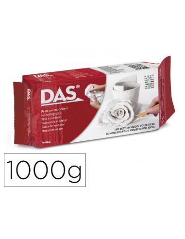 Pasta das blanca para modelar seca...