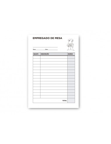 Talonario liderpapel camarero octavo...