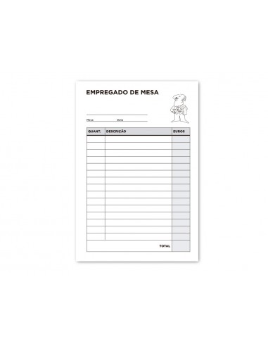 Talonario liderpapel camarero octavo...