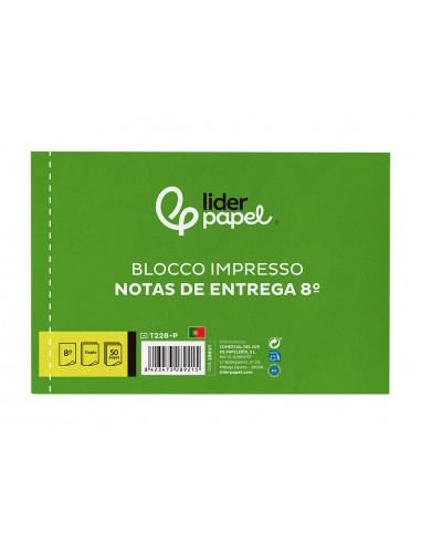 Talonario liderpapel entregas octavo...