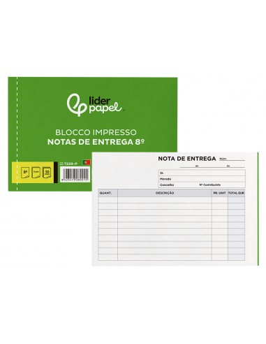 Talonario liderpapel entregas octavo...