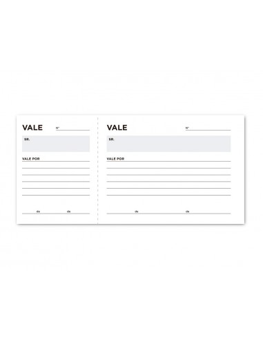 Talonario liderpapel vales tres en...