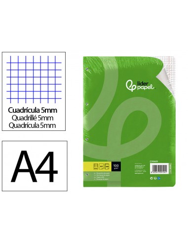 Recambio liderpapel a4 100 hojas...