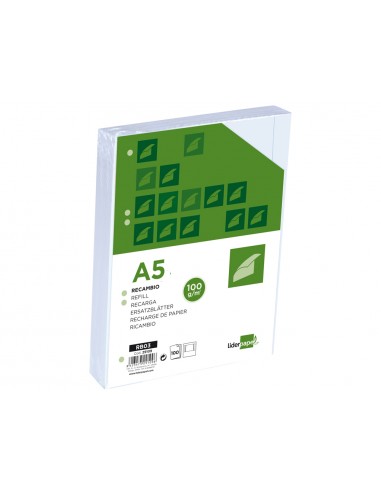 Recambio liderpapel a5 100h 100g/m2...