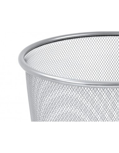 Papelera metalica q-connect gris...