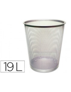 Papelera metalica q-connect...