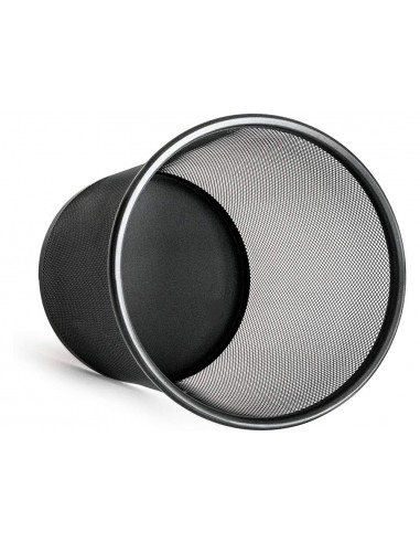 Papelera metalica q-connect negra...