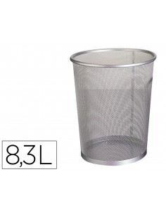 Papelera metalica q-connect...