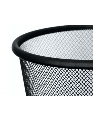 Papelera metalica q-connect rejilla...