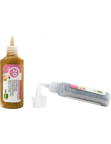 Purpurina pegamento liderpapel...