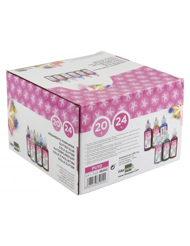 Purpurina pegamento liderpapel...