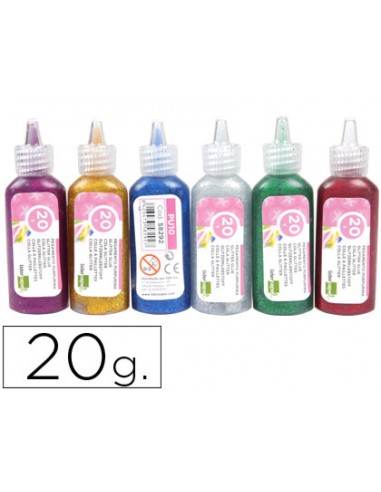 Purpurina pegamento liderpapel...