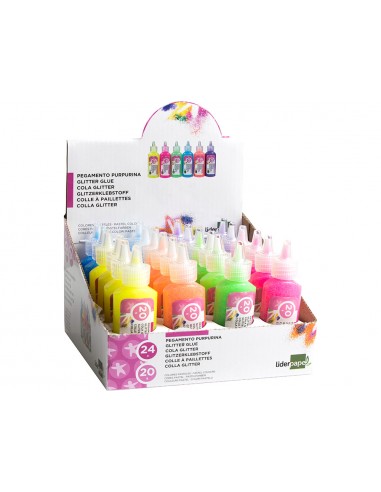 Purpurina pegamento liderpapel...