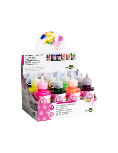 Purpurina pegamento liderpapel...