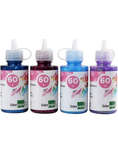 Purpurina pegamento liderpapel...