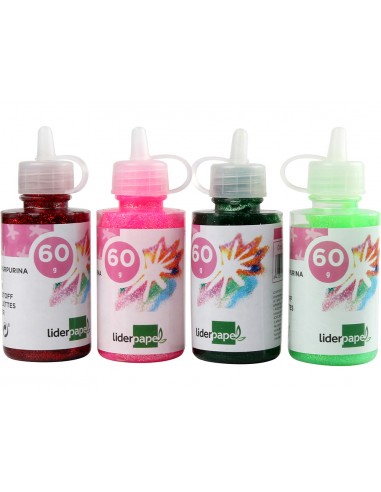 Purpurina pegamento liderpapel...