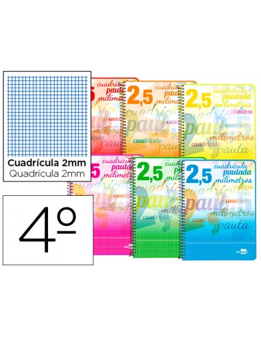 Cuaderno espiral liderpapel cuarto...