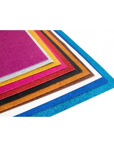 Goma eva con purpurina biodegradable...