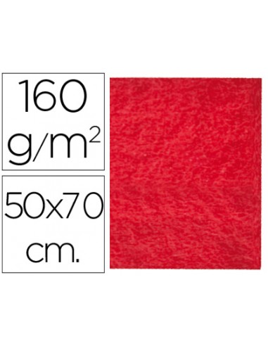 Fieltro liderpapel 50x70cm rojo 160g/m2