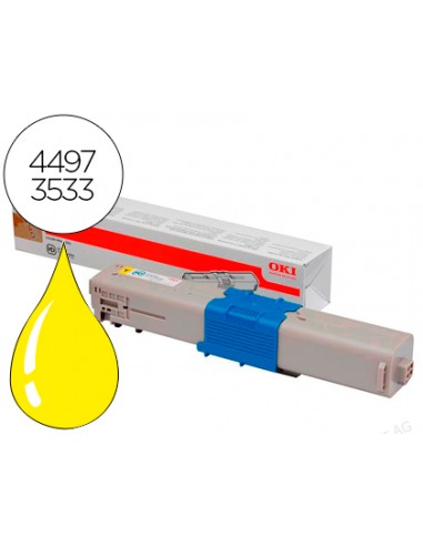 Toner oki c301dn/c321dn amarillo 1500...