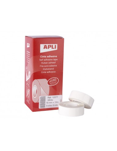 Cinta adhesiva apli 33 mt x 19 mm...
