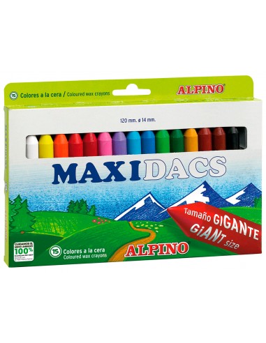 Lapices cera alpino maxidacs caja de...