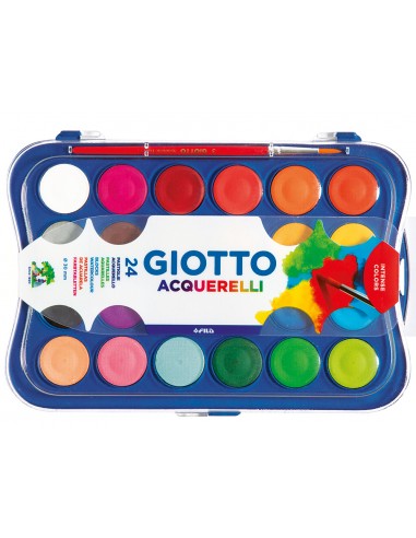 Acuarela giotto 24 colores con pincel...
