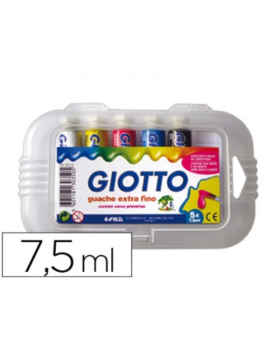 Tempera giotto 7,5 ml estuche 5...