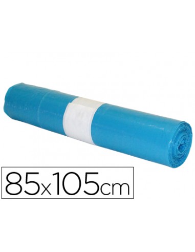 Bolsa basura industrial azul 85x105cm...
