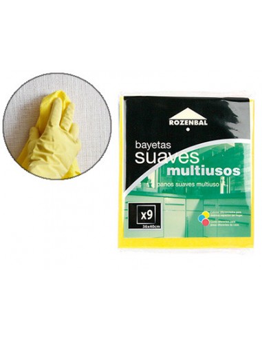Bayeta multiuso 36x40 cm pack de 9...