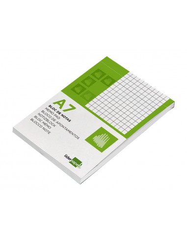 Bloc notas liderpapel cuadro 4mm a7...
