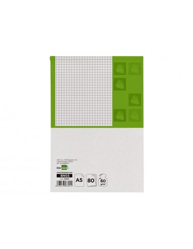 Bloc notas liderpapel cuadro 4mm a5...
