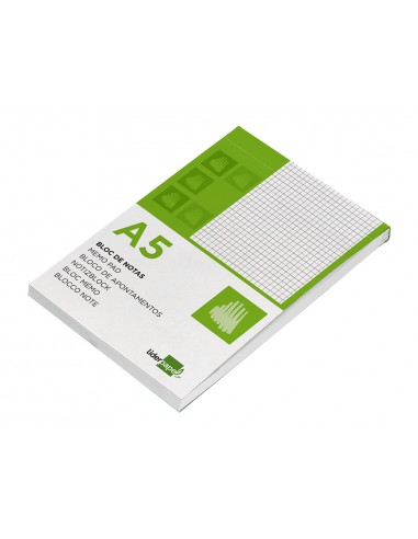 Bloc notas liderpapel cuadro 4mm a5...