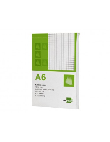 Bloc notas liderpapel cuadro 4mm a6...