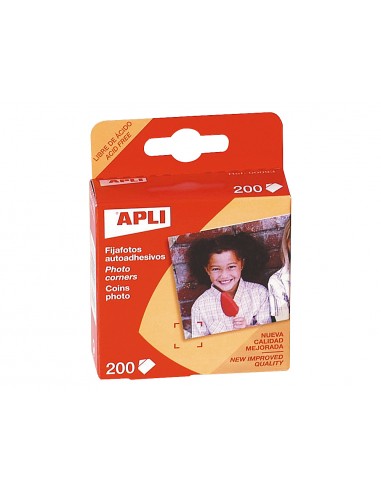 Fijafotos adhesivos apli caja de 200...