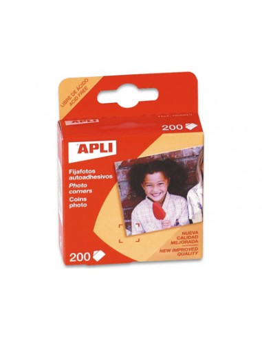 Fijafotos adhesivos apli caja de 200...